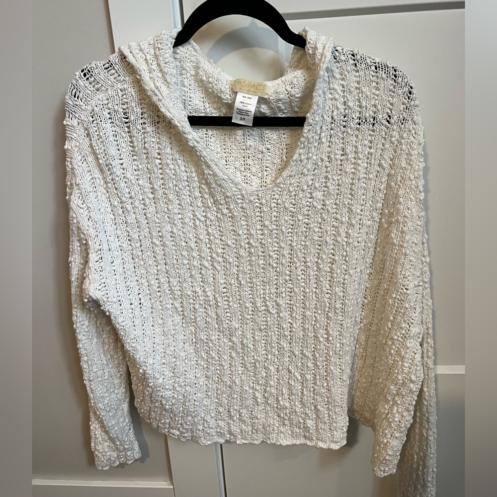 L*Space White Knit Swim Coverup